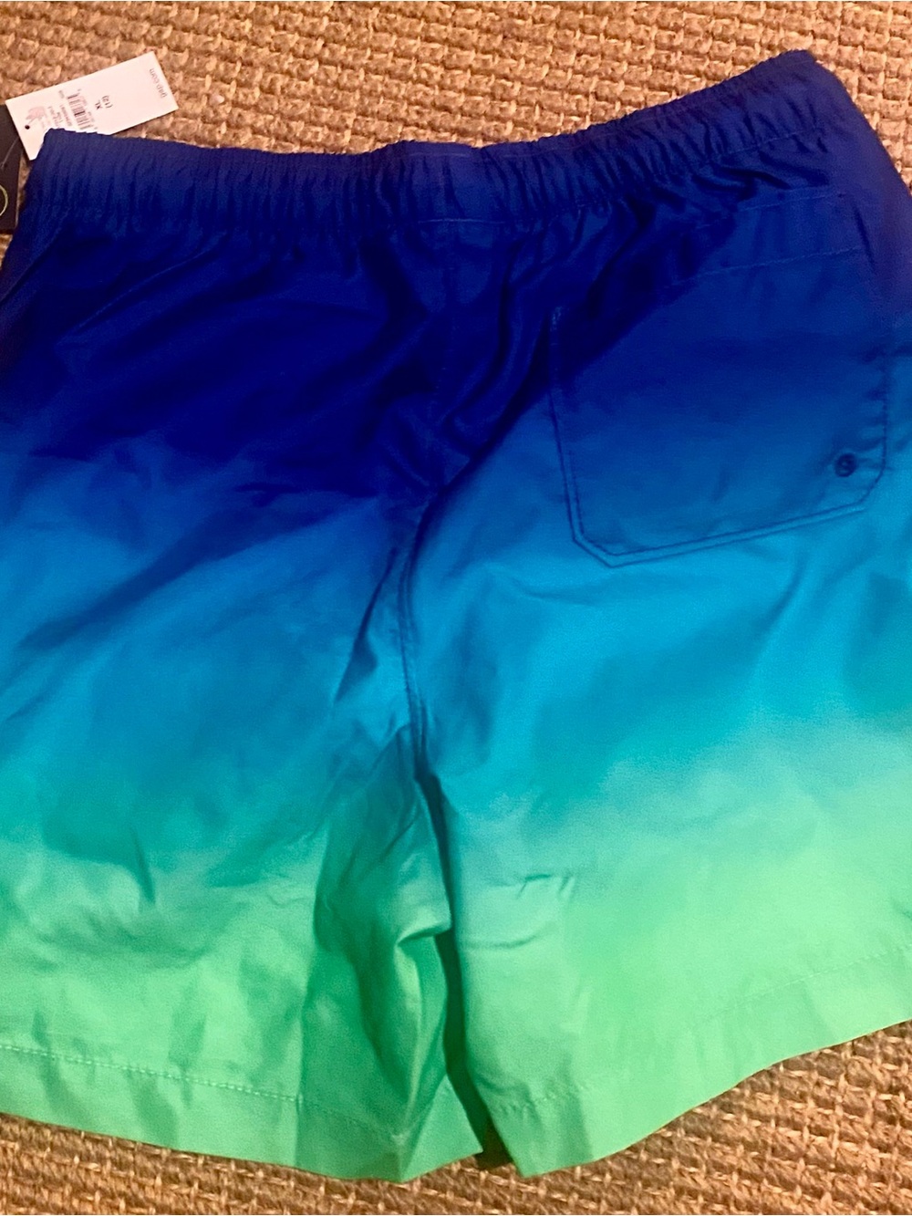 Gap Boy’s Ombre Blue-Green Swim Shorts